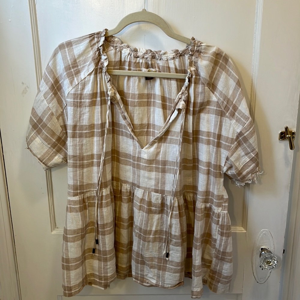 Anthropologie baby doll blouse